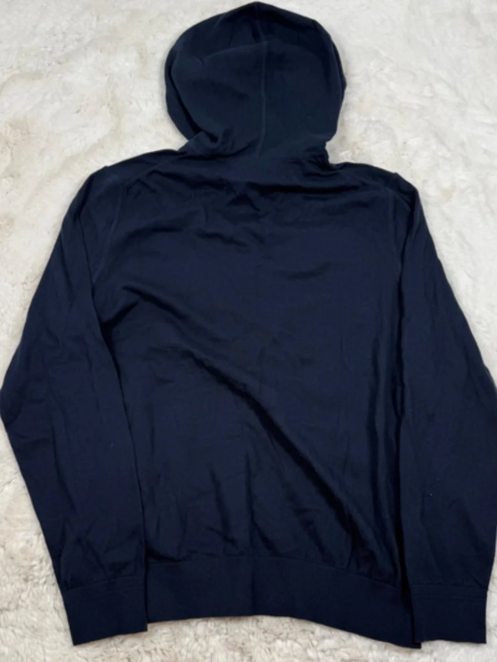 Banana Republic Pima Cotton Cashmere Blend Hoodie Light Weight Blue Men's Large